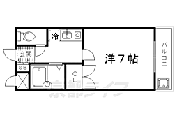 光陽マンションB 1Kの間取図画像