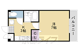 エトワールクレール1 1Kの間取図画像