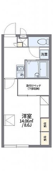 レオパレス青葉台 201｜広島県福山市青葉台2丁目(賃貸アパート1K・2階・23.18㎡)の写真 その2