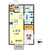 サンブライト  ｜ 広島県福山市神辺町大字新道上（賃貸アパート1LDK・1階・33.39㎡） その2