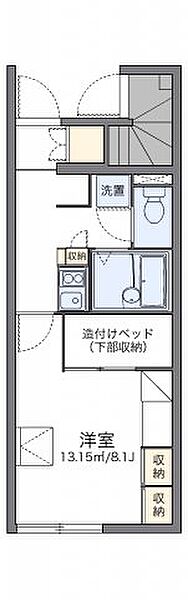 レオパレスＢＡＬＺＡＣ 105｜広島県福山市新市町大字戸手(賃貸アパート1K・1階・23.61㎡)の写真 その2