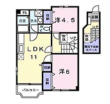 アール・ド・ヴィーヴル　Ａ  ｜ 広島県福山市駅家町大字近田500-1（賃貸アパート2LDK・2階・58.53㎡） その2