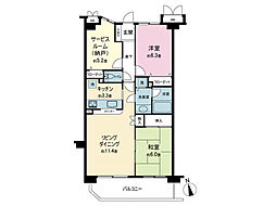間取図画像 2SLDK