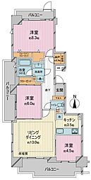 サン・ステージ緑園都市東の街10番館 3LDKの間取図画像