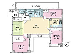 ジェイパーク日吉 4LDKの間取図画像