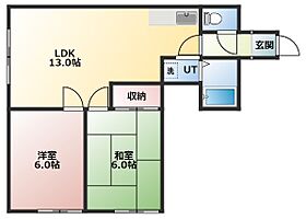 20CP実施中アーバン北郷 205 ｜ 北海道札幌市白石区北郷三条4丁目10-7（賃貸アパート2LDK・3階・51.97㎡） その2