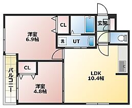 20CP実施中alba mew（アルバミュウ） 405 ｜ 北海道札幌市豊平区美園一条7丁目1-22（賃貸マンション2LDK・4階・46.86㎡） その2