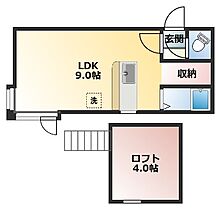 20CP実施中アベニューVI 203 ｜ 北海道札幌市白石区栄通6丁目8-12（賃貸アパート1LDK・3階・26.40㎡） その2