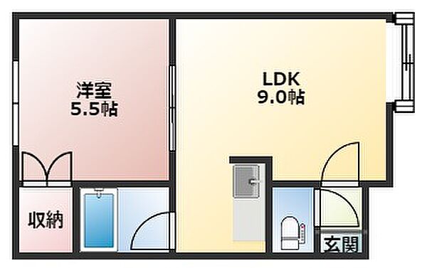 20CP実施中コンフォート伏古101 203｜北海道札幌市東区伏古十条1丁目(賃貸アパート1LDK・3階・30.52㎡)の写真 その2