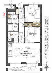 間取図画像 2LDK