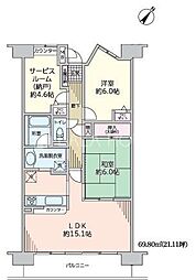 エステ・スクエア大宮東 3LDKの間取図画像