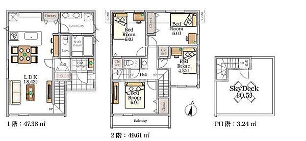 間取りを拡大表示