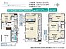 間取り：2号棟3(4)LDK・西向き・カースペース1台！2階LDK2面採光で日当り風通しも良好です◎対面キッチンでリビングの様子を見ながらお料理ができます♪