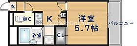 大阪府八尾市亀井町2丁目（賃貸アパート1K・1階・20.28㎡） その2