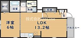 ピース山城  ｜ 大阪府八尾市山城町4丁目（賃貸アパート1LDK・1階・46.83㎡） その2