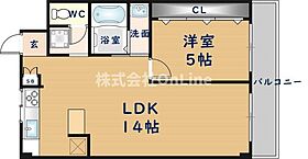 大阪府東大阪市瓜生堂1丁目（賃貸マンション1LDK・3階・44.00㎡） その2