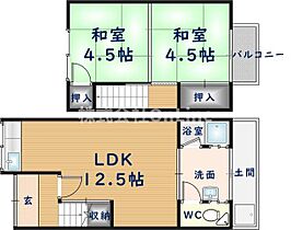 山科2F建貸家  ｜ 大阪府八尾市松山町1丁目（賃貸テラスハウス2LDK・1階・40.00㎡） その2