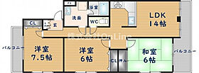 大阪府東大阪市大蓮北1丁目（賃貸マンション3LDK・2階・75.00㎡） その2