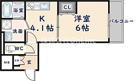 D gate Ciel  ｜ 大阪府八尾市本町5丁目（賃貸マンション1K・1階・27.01㎡） その2