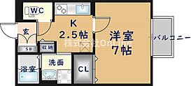 サンクレール志紀  ｜ 大阪府八尾市八尾木6丁目（賃貸アパート1K・1階・26.33㎡） その2