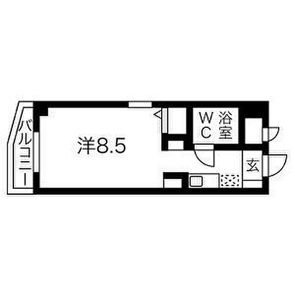 猪名寺パークマンションII ｜兵庫県尼崎市猪名寺2丁目(賃貸マンション1R・7階・22.19㎡)の写真 その2