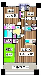 間取図画像 3LDK