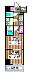 SYFORME板橋 2Kの間取図画像