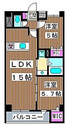 ParkFlare 2LDKの間取図画像