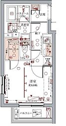 CREVISTA板橋志村 1Kの間取図画像