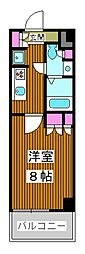 ザ・ケンジントン・レジデンスときわ台 1Kの間取図画像