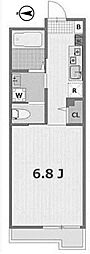 ヒルズロコ 1Kの間取図画像