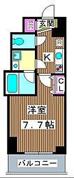 クレストコート志村坂上 1Kの間取図画像