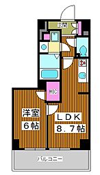 ザ・ケンジントン・レジデンスときわ台 1LDKの間取図画像