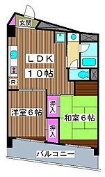 ドエルC&T 2LDKの間取図画像