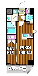 ルフォンリヴェント板橋西台 1LDKの間取図画像