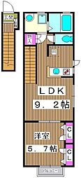 ルアーナガーデン1 1LDKの間取図画像