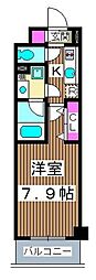 クレヴィスタ板橋大山 1Kの間取図画像