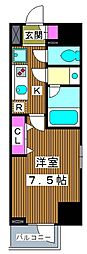 ブライズ板橋クレヴィスタ 1Kの間取図画像