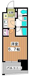 KDXレジデンス大山 1Kの間取図画像