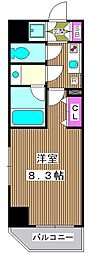 dips大山熊野町 1Kの間取図画像