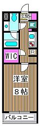 ユリカロゼAZ志村坂上 1Kの間取図画像
