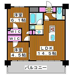 LiveCasa西台 2LDKの間取図画像