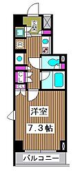 ルーブル中板橋 1Kの間取図画像
