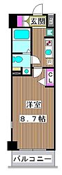 AZEST志村坂上2 1Kの間取図画像