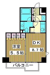COMFORIA大山 1LDKの間取図画像
