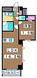 ファインクレスト健和 1LDKの間取図画像