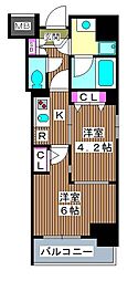 アイルプレミアム池袋ノルド 2Kの間取図画像