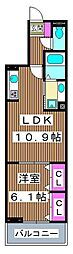 アンジュール大谷口 1LDKの間取図画像