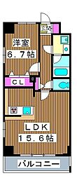 パトリス小豆沢 1LDKの間取図画像
