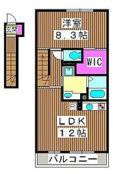 メゾンリアン 1LDKの間取図画像